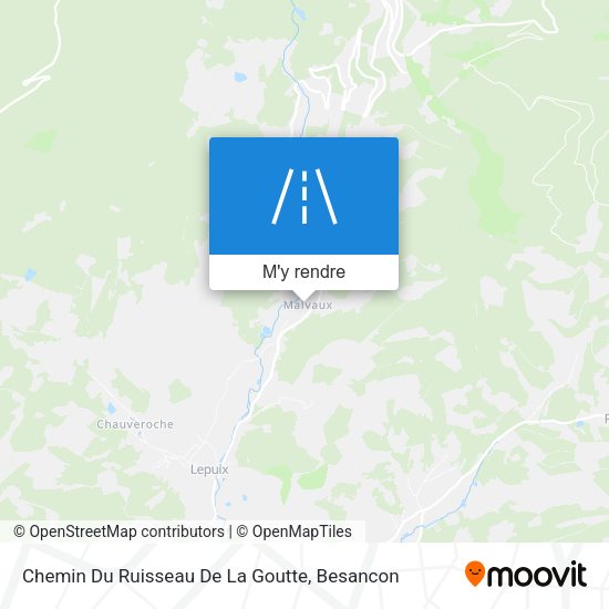 Chemin Du Ruisseau De La Goutte plan