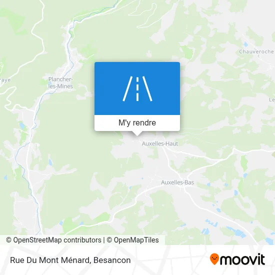 Rue Du Mont Ménard plan