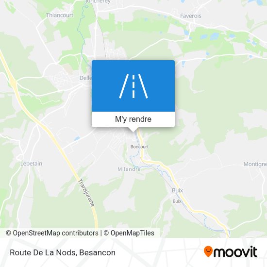 Route De La Nods plan