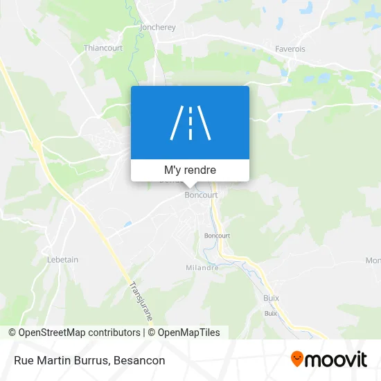 Rue Martin Burrus plan