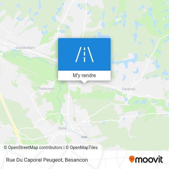 Rue Du Caporal Peugeot plan