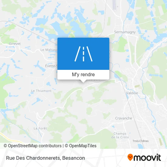 Rue Des Chardonnerets plan