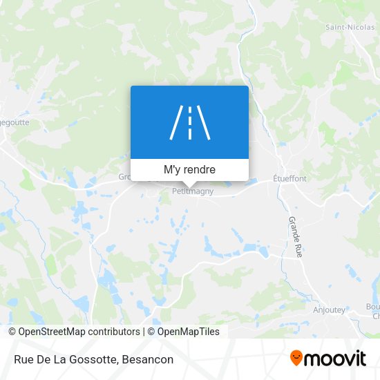Rue De La Gossotte plan