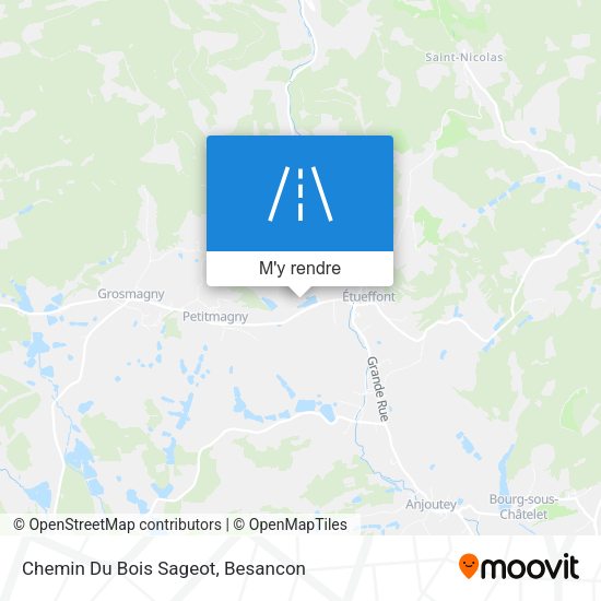 Chemin Du Bois Sageot plan