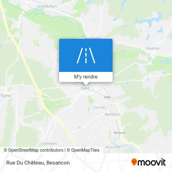 Rue Du Château plan