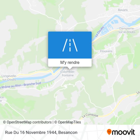 Rue Du 16 Novembre 1944 plan
