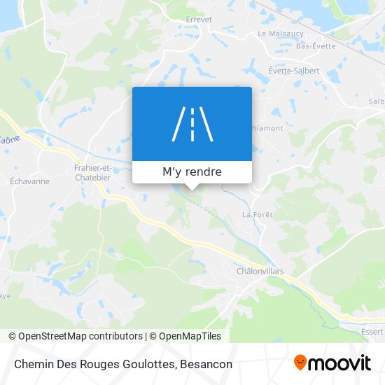 Chemin Des Rouges Goulottes plan