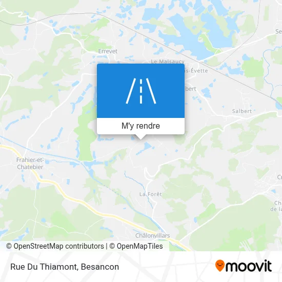 Rue Du Thiamont plan