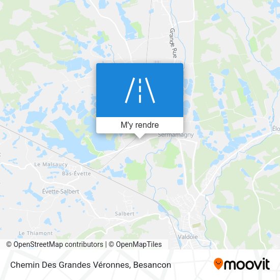Chemin Des Grandes Véronnes plan