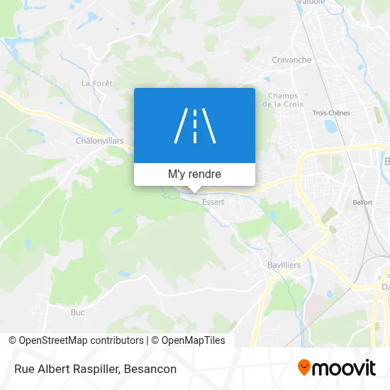 Rue Albert Raspiller plan