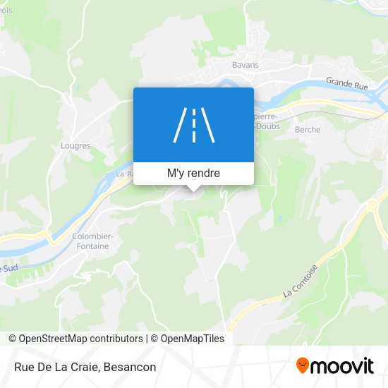 Rue De La Craie plan