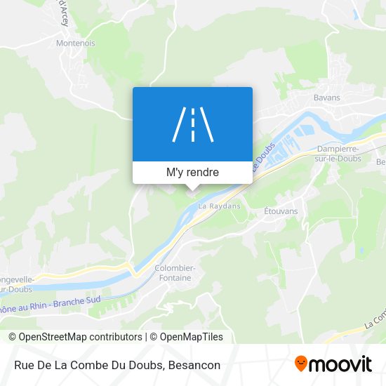 Rue De La Combe Du Doubs plan