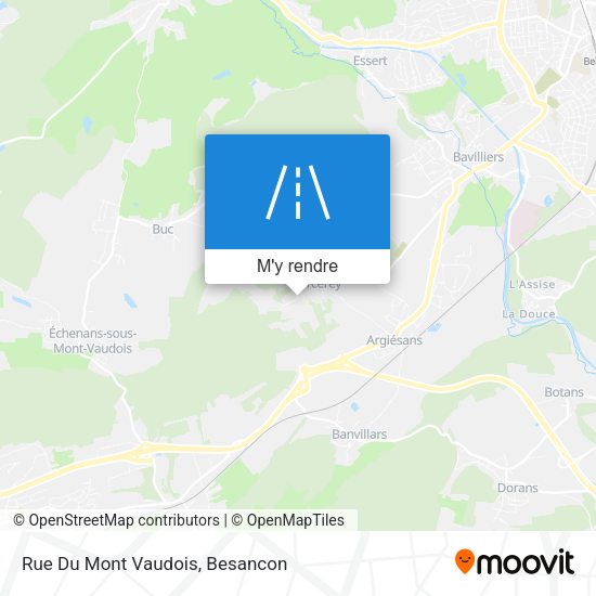 Rue Du Mont Vaudois plan