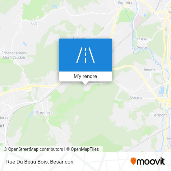 Rue Du Beau Bois plan