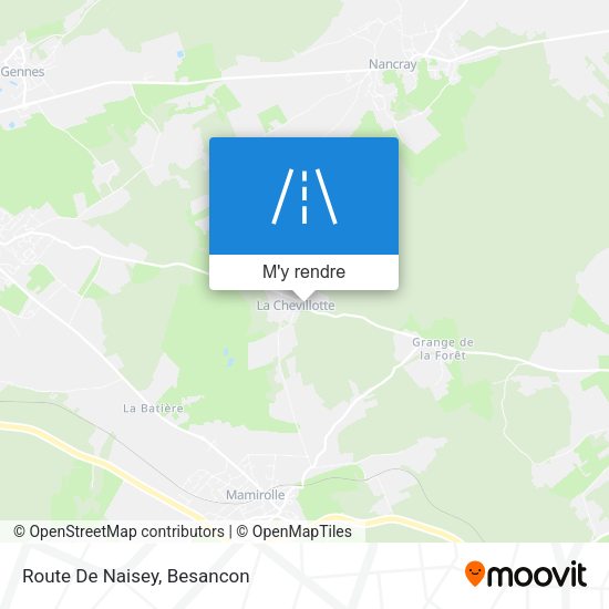 Route De Naisey plan