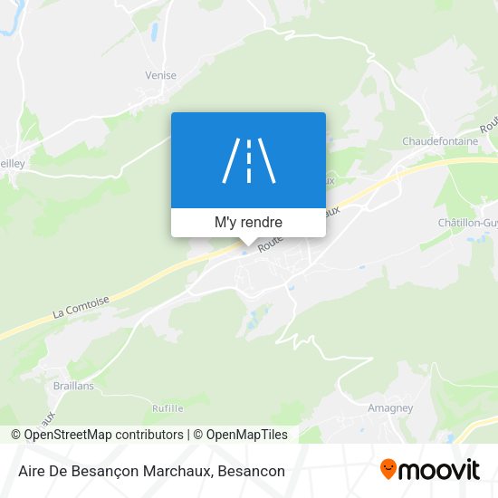 Aire De Besançon Marchaux plan