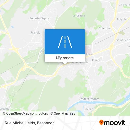 Rue Michel Leiris plan