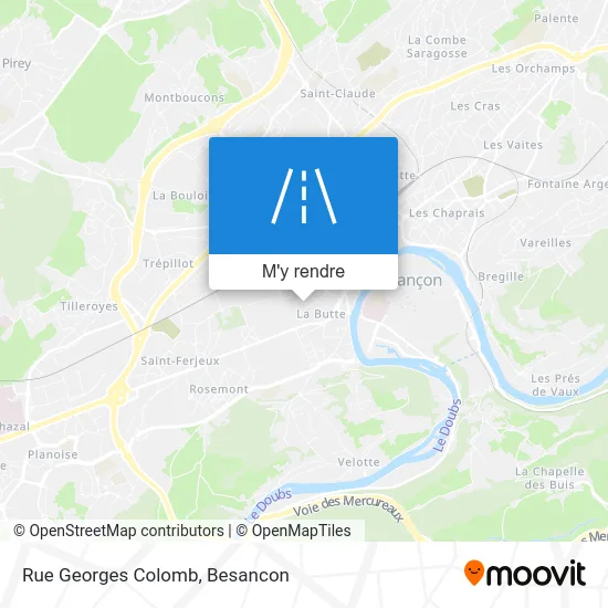 Rue Georges Colomb plan