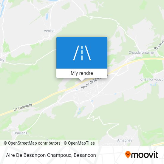 Aire De Besançon Champoux plan
