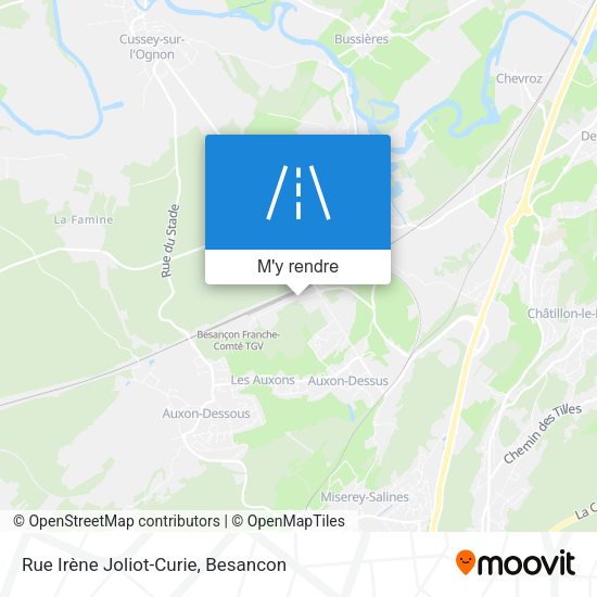 Rue Irène Joliot-Curie plan