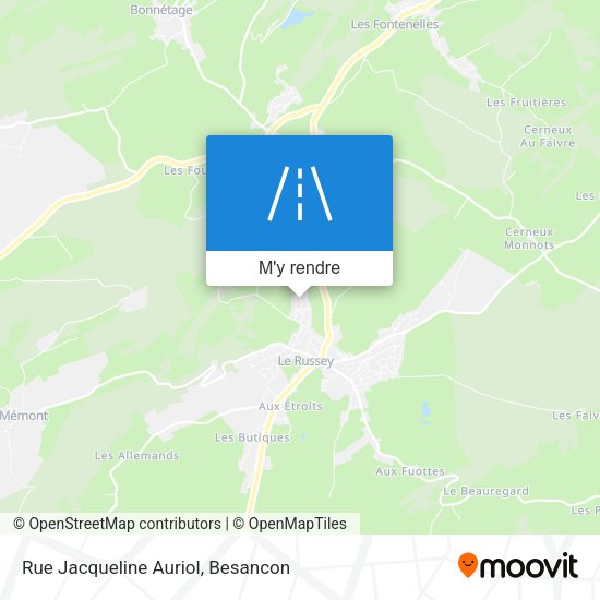Rue Jacqueline Auriol plan