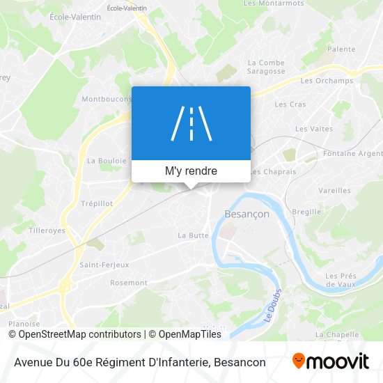 Avenue Du 60e Régiment D'Infanterie plan