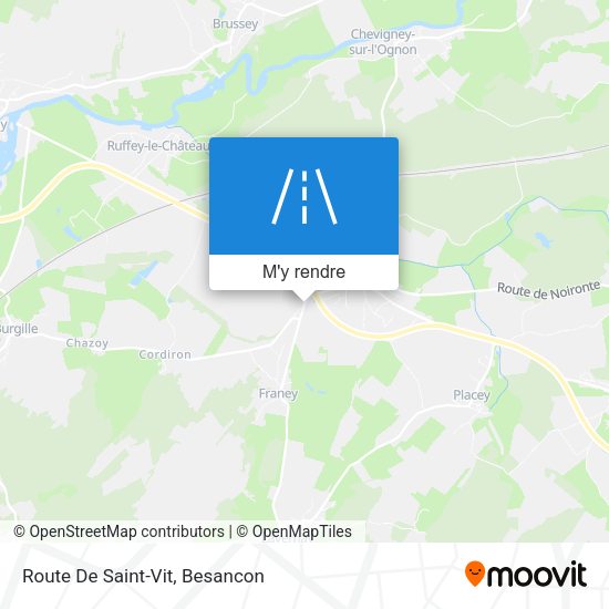 Route De Saint-Vit plan