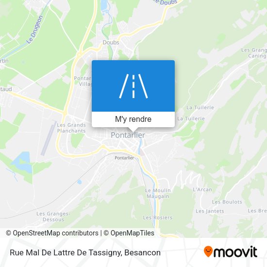 Rue Mal De Lattre De Tassigny plan