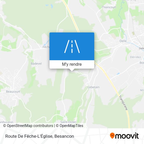 Route De Fêche-L'Église plan