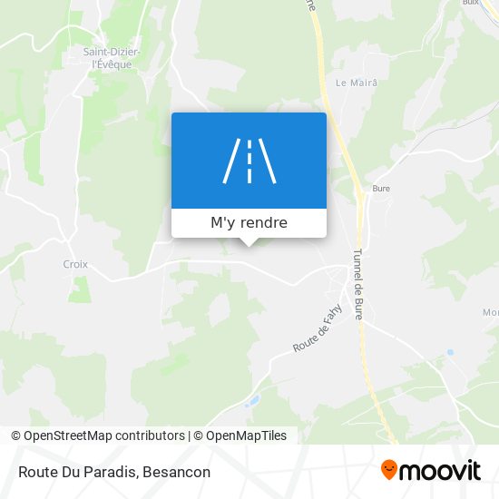 Route Du Paradis plan
