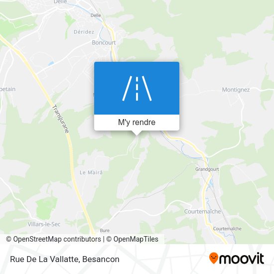 Rue De La Vallatte plan