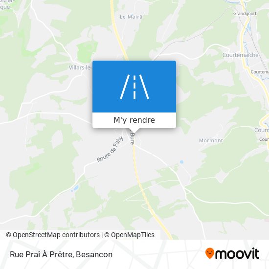 Rue Praî À Prêtre plan