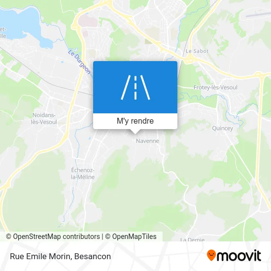 Rue Emile Morin plan