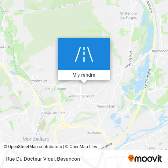 Rue Du Docteur Vidal plan