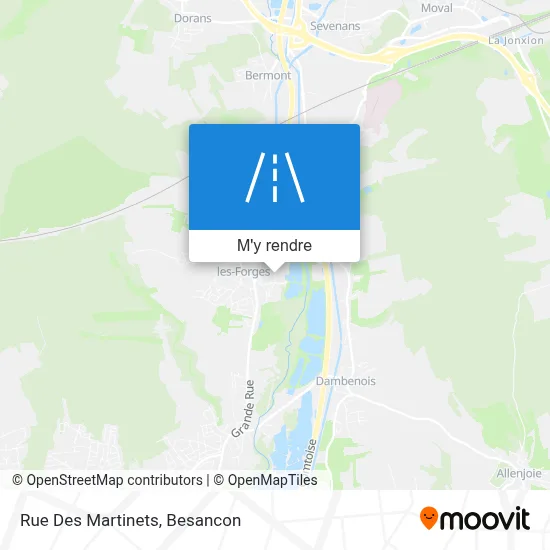 Rue Des Martinets plan