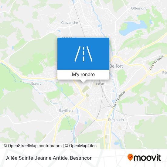 Allée Sainte-Jeanne-Antide plan