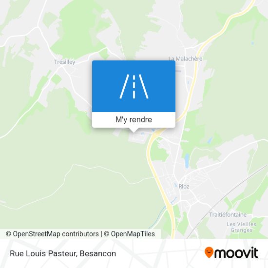 Rue Louis Pasteur plan