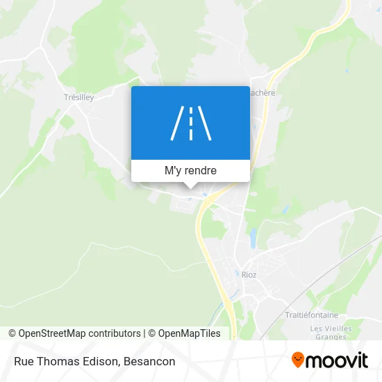 Rue Thomas Edison plan