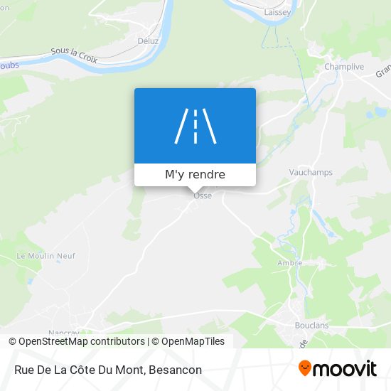 Rue De La Côte Du Mont plan