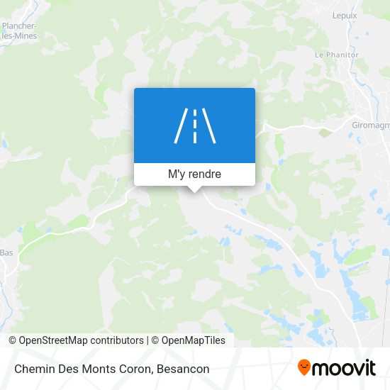 Chemin Des Monts Coron plan