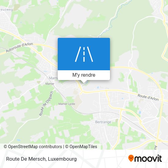 Route De Mersch plan