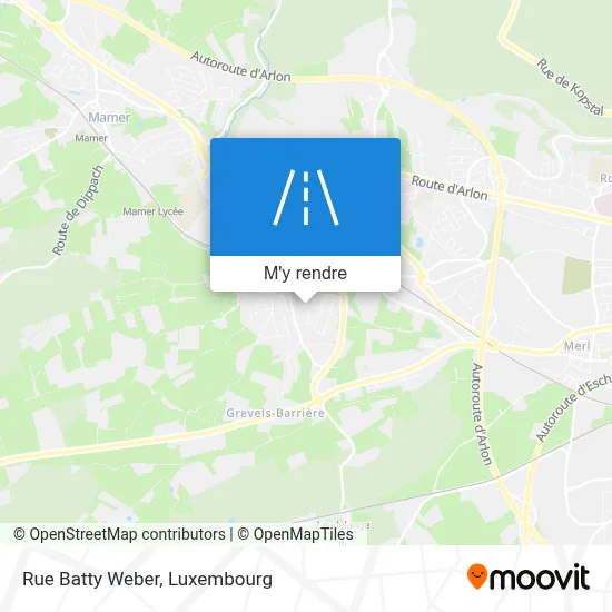 Rue Batty Weber plan