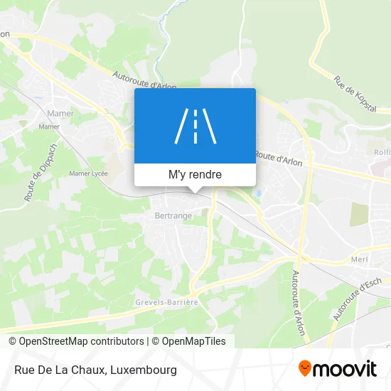 Rue De La Chaux plan