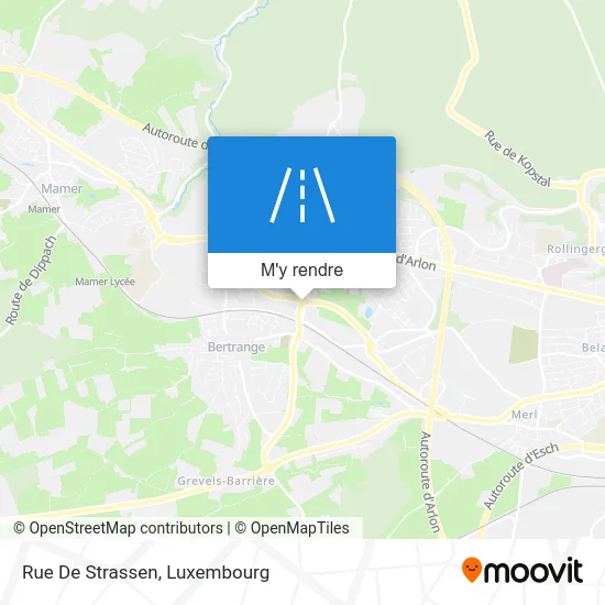 Rue De Strassen plan