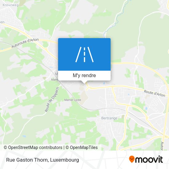 Rue Gaston Thorn plan