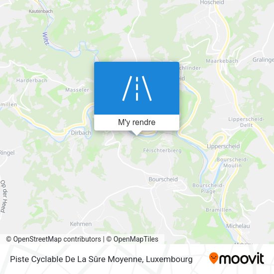 Piste Cyclable De La Sûre Moyenne plan