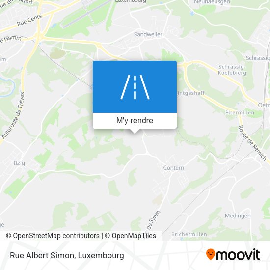 Rue Albert Simon plan