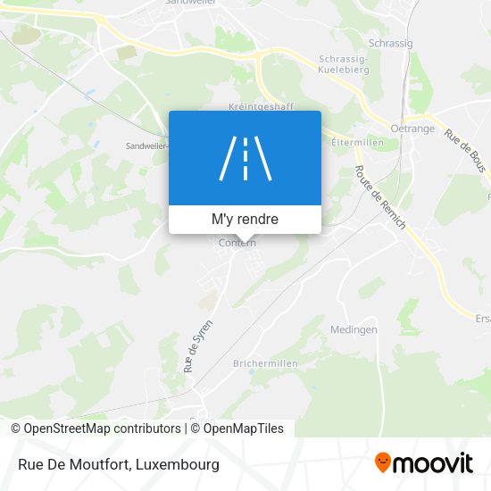 Rue De Moutfort plan