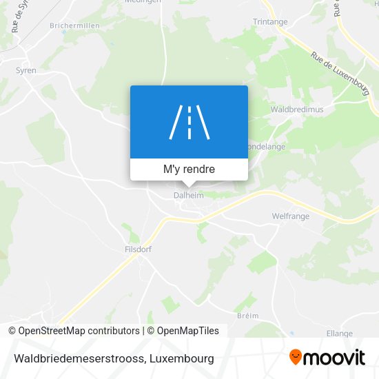 Waldbriedemeserstrooss plan