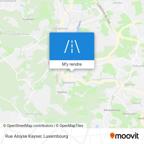 Rue Aloyse Kayser plan